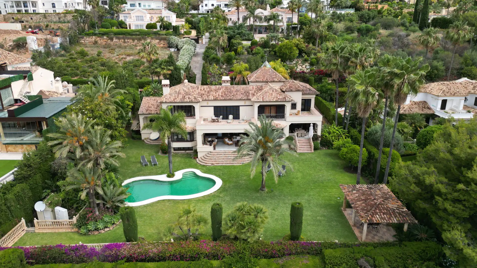 Garden of Houses for rent in Marbella  with Private garden, Terrace and Swimming Pool