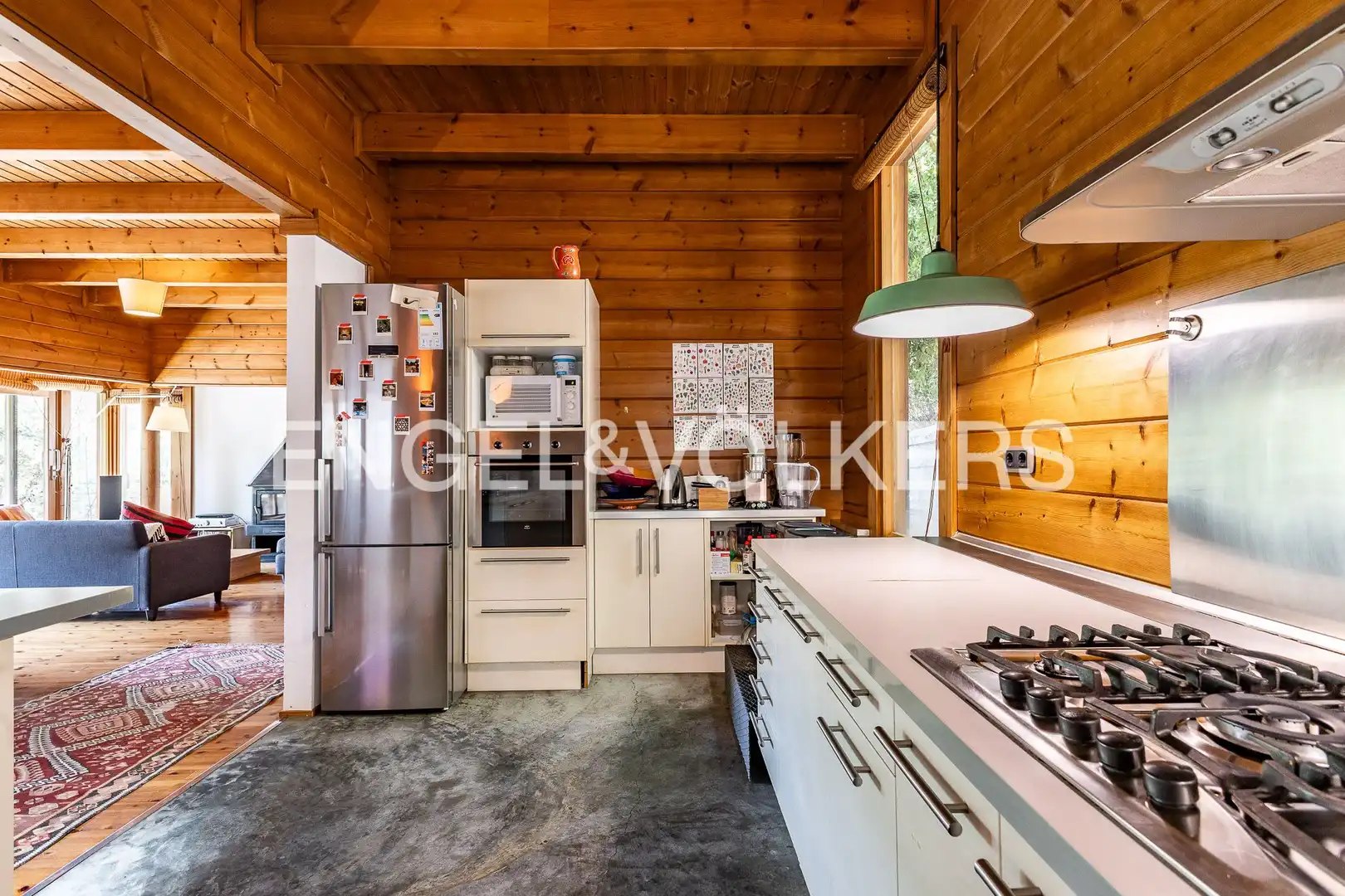 Cocina de Casa o chalet en venta en Barcelona con Calefacción, Jardín privado y Parquet