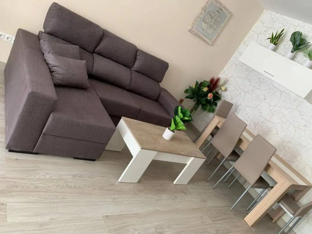Sala de estar de Casa o chalet de alquiler en Benalmádena con Aire acondicionado y Amueblado