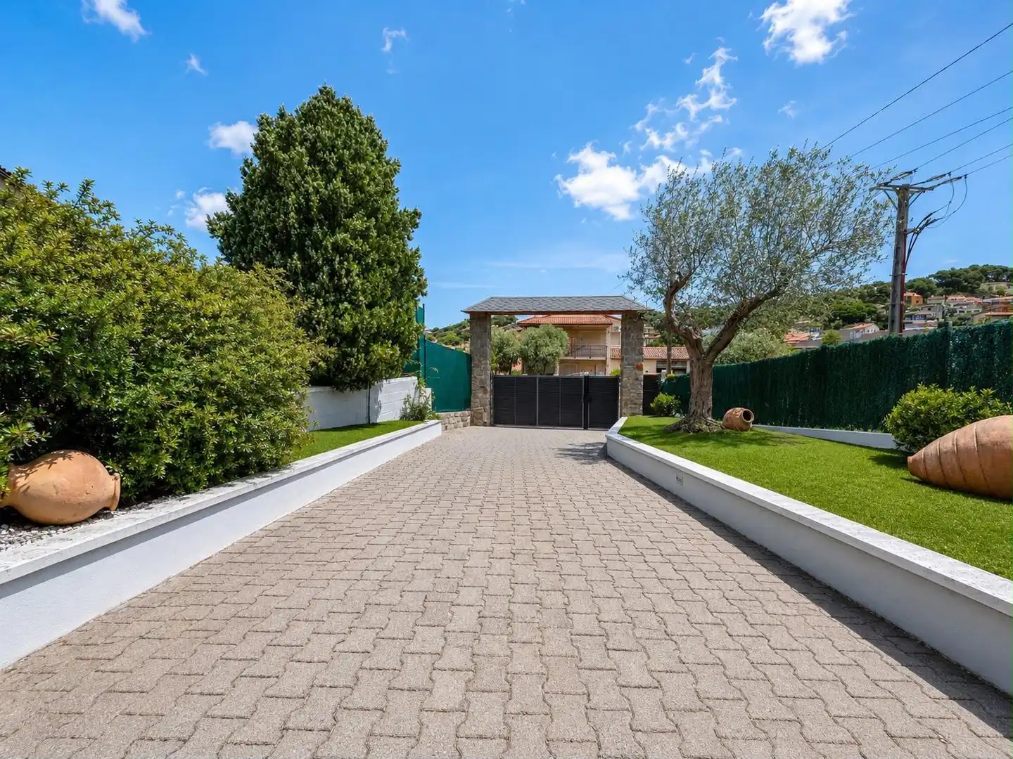 Vista exterior de Casa o chalet en venta en Sant Fost de Campsentelles con Aire acondicionado, Calefacción y Jardín privado