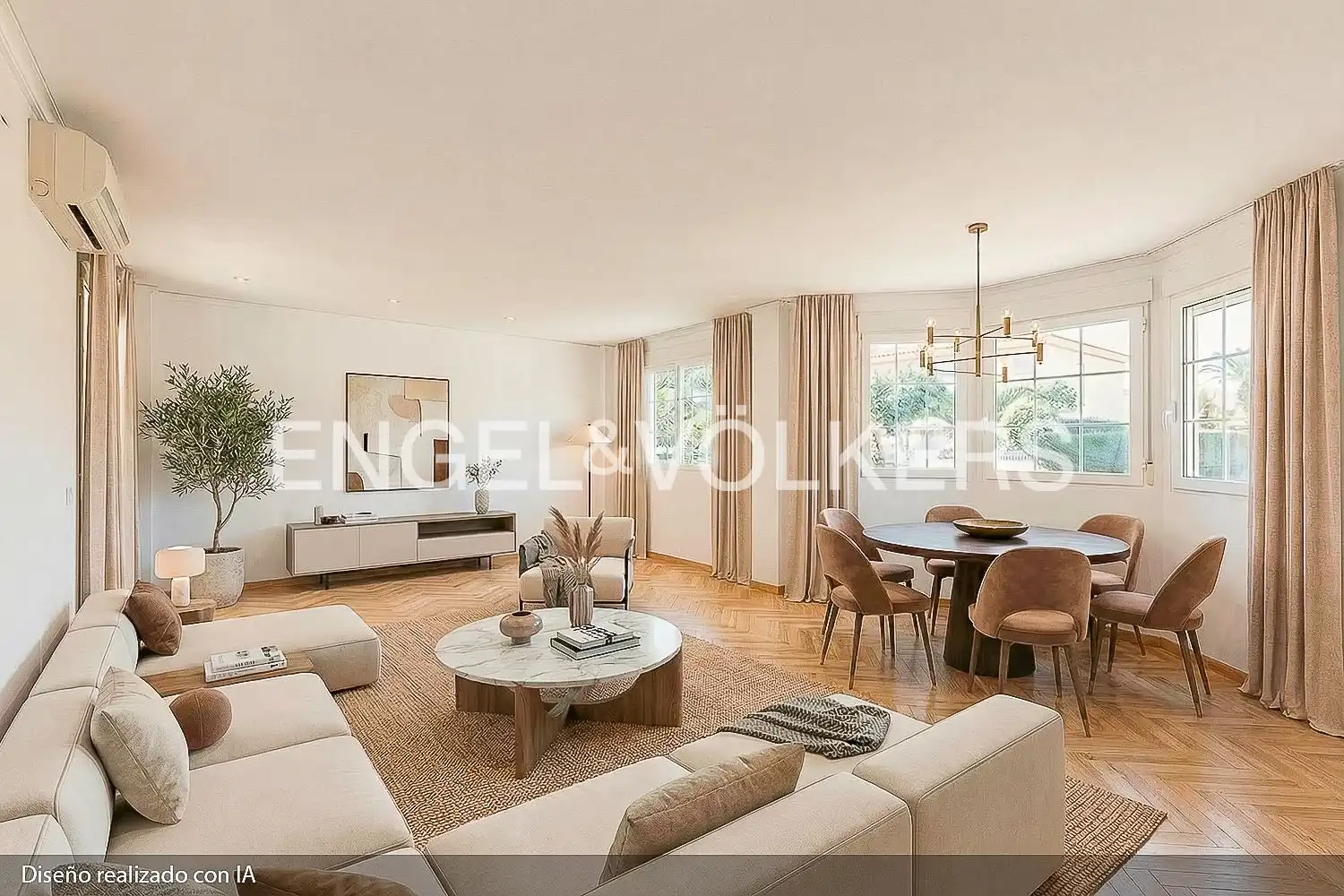 Living room of Houses for sale in Torrent  with Air Conditioner, Heating and Private garden