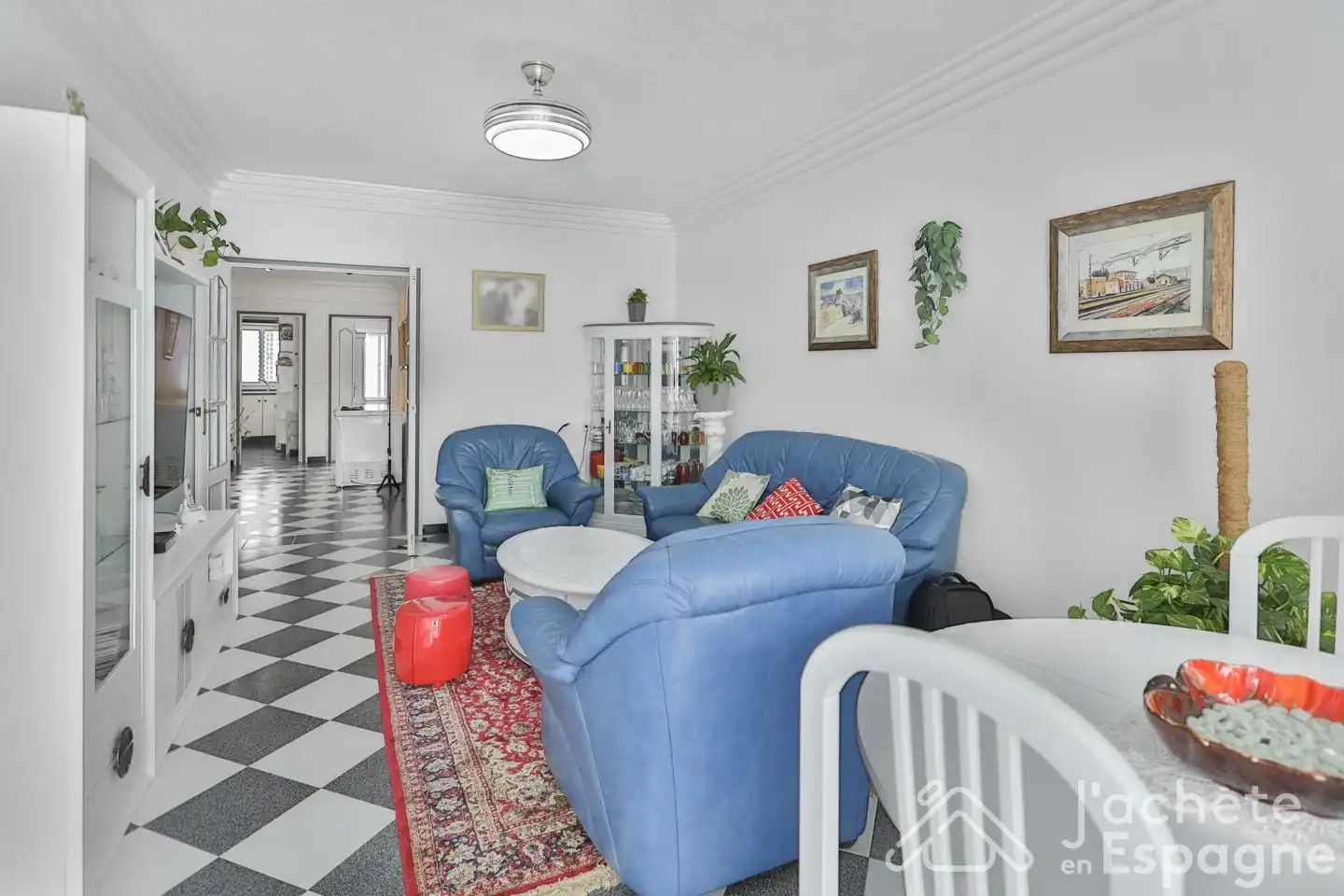 Sala d'estar de Casa adosada en venda en Caudete amb Aire condicionat, Calefacció i Terrassa