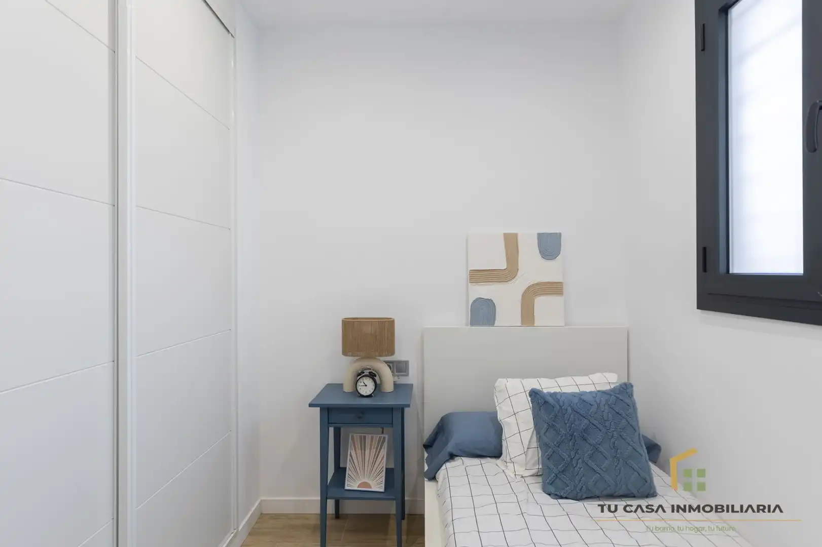 Schlafzimmer von Wohnung zum Verkauf in Badalona mit Klimaanlage und Heizung