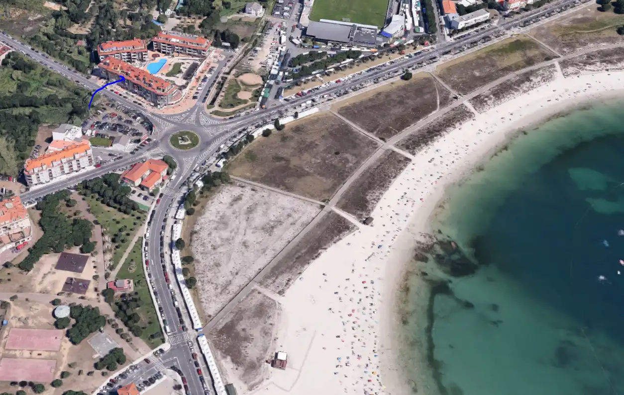 Vista exterior de Apartamento de alquiler en Sanxenxo con Terraza, Amueblado y Horno