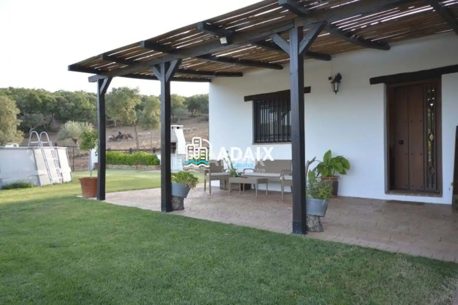 Jardín de Finca rústica en venta en Aliseda con Aire acondicionado y Terraza