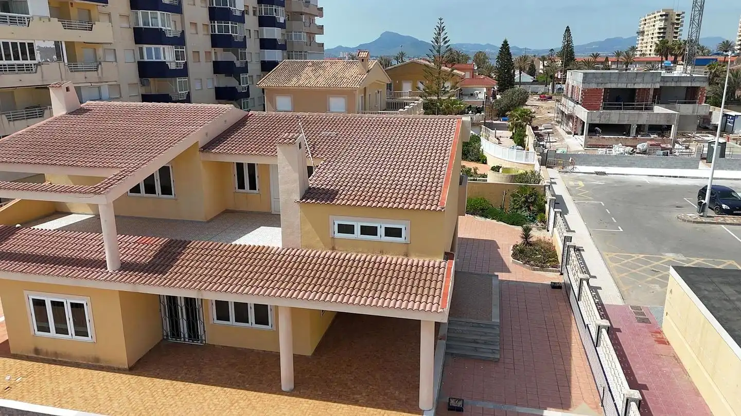 Exterior view of Houses for sale in La Manga del Mar Menor  with Private garden, Terrace and Furnished