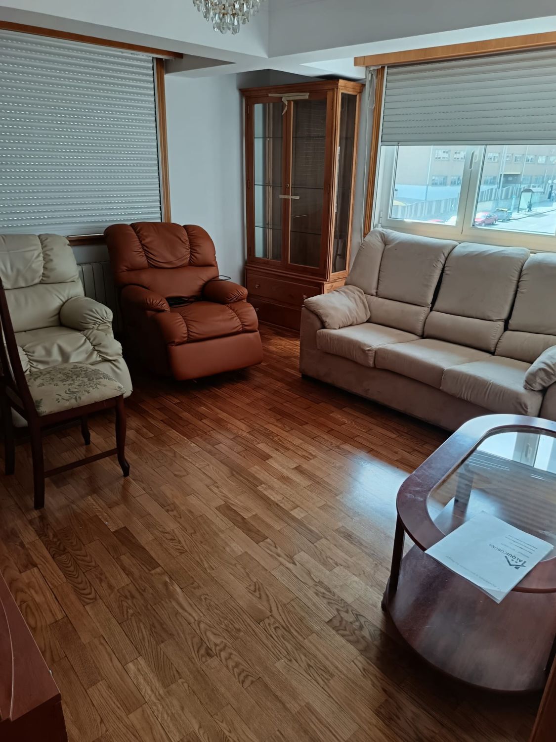 Living room of Flat to rent in A Coruña Capital   with Heating and Parquet flooring