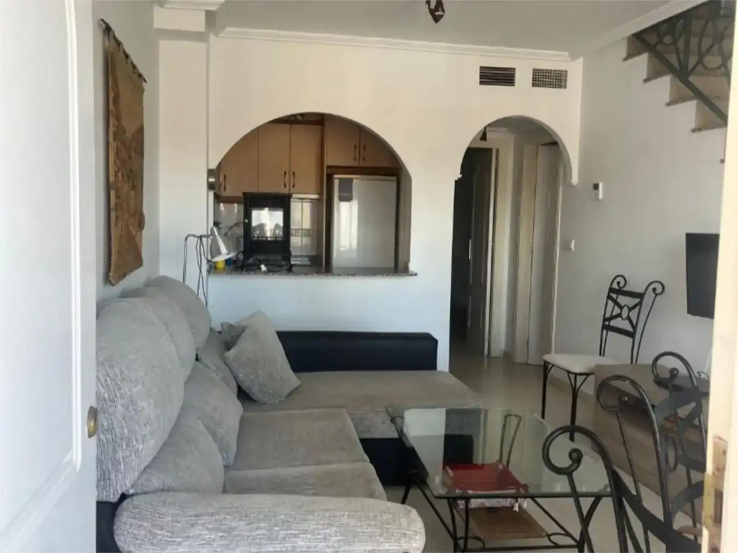 Sala de estar de Dúplex en venta en Los Alcázares con Aire acondicionado, Jardín privado y Piscina