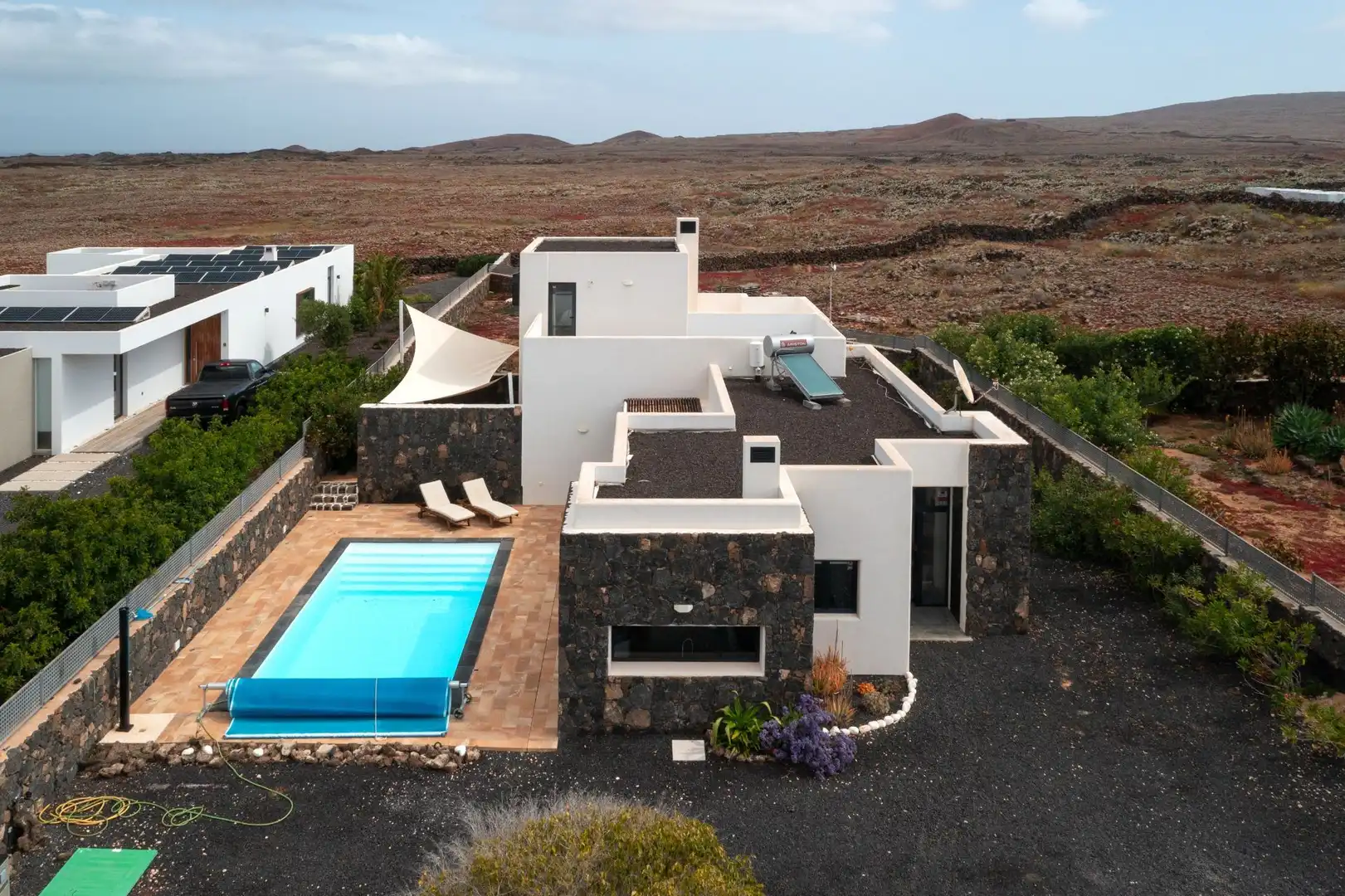 Vista exterior de Casa o chalet en venta en La Oliva con Jardín privado, Terraza y Trastero