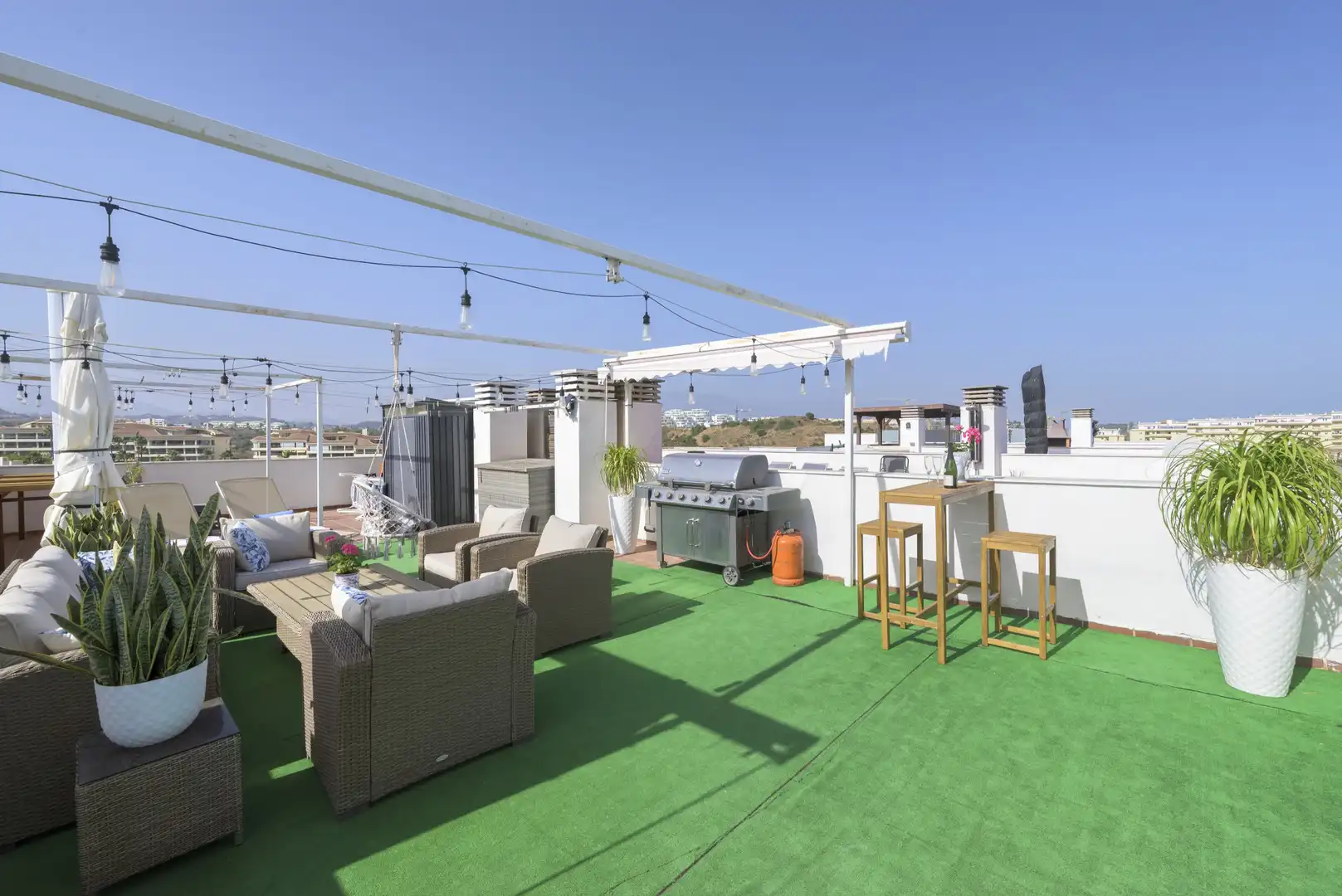 Terraza de Ático en venta en Mijas con Aire acondicionado, Terraza y Piscina
