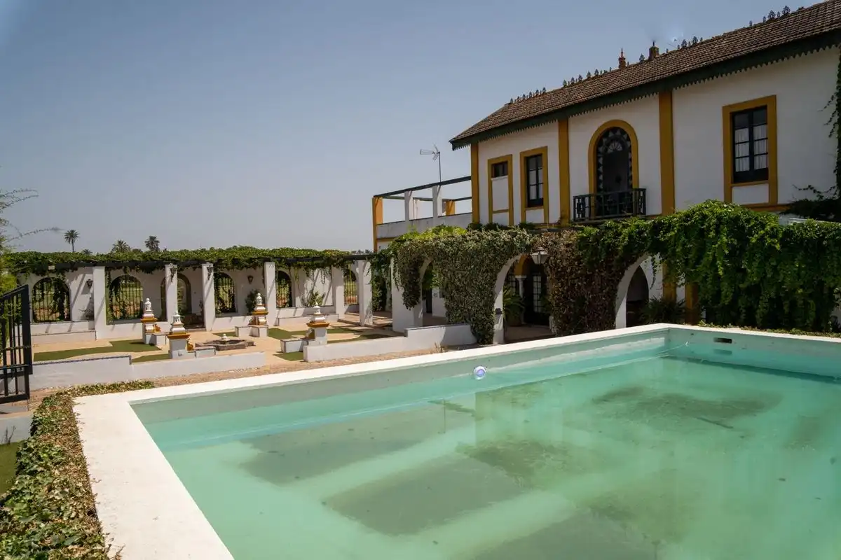 Piscina de Casa o xalet en venda en Espartinas amb Calefacció, Jardí privat i Terrassa