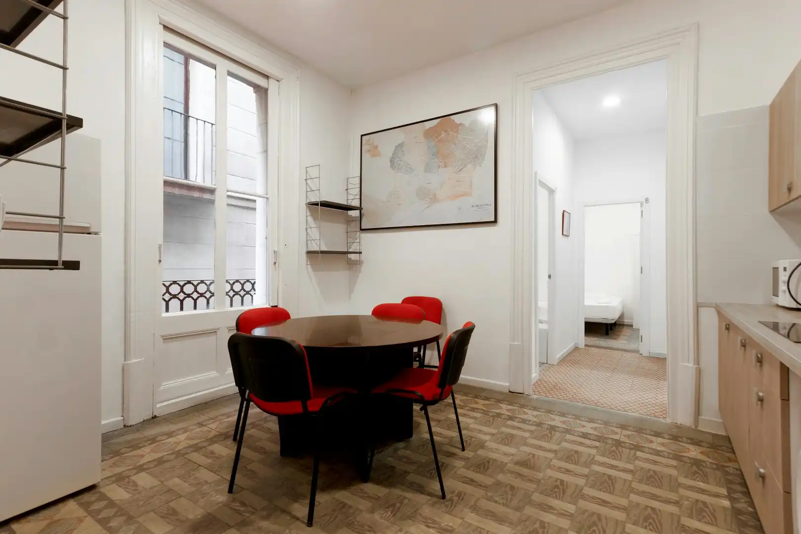 Comedor de Piso para compartir en Barcelona con Calefacción, Amueblado y Lavadora