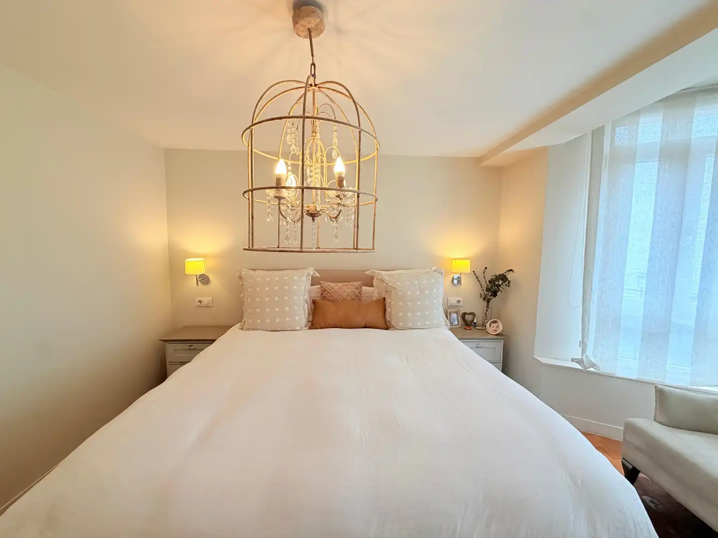 Schlafzimmer von Wohnung zum Verkauf in Avilés mit Heizung, Terrasse und Möbliert