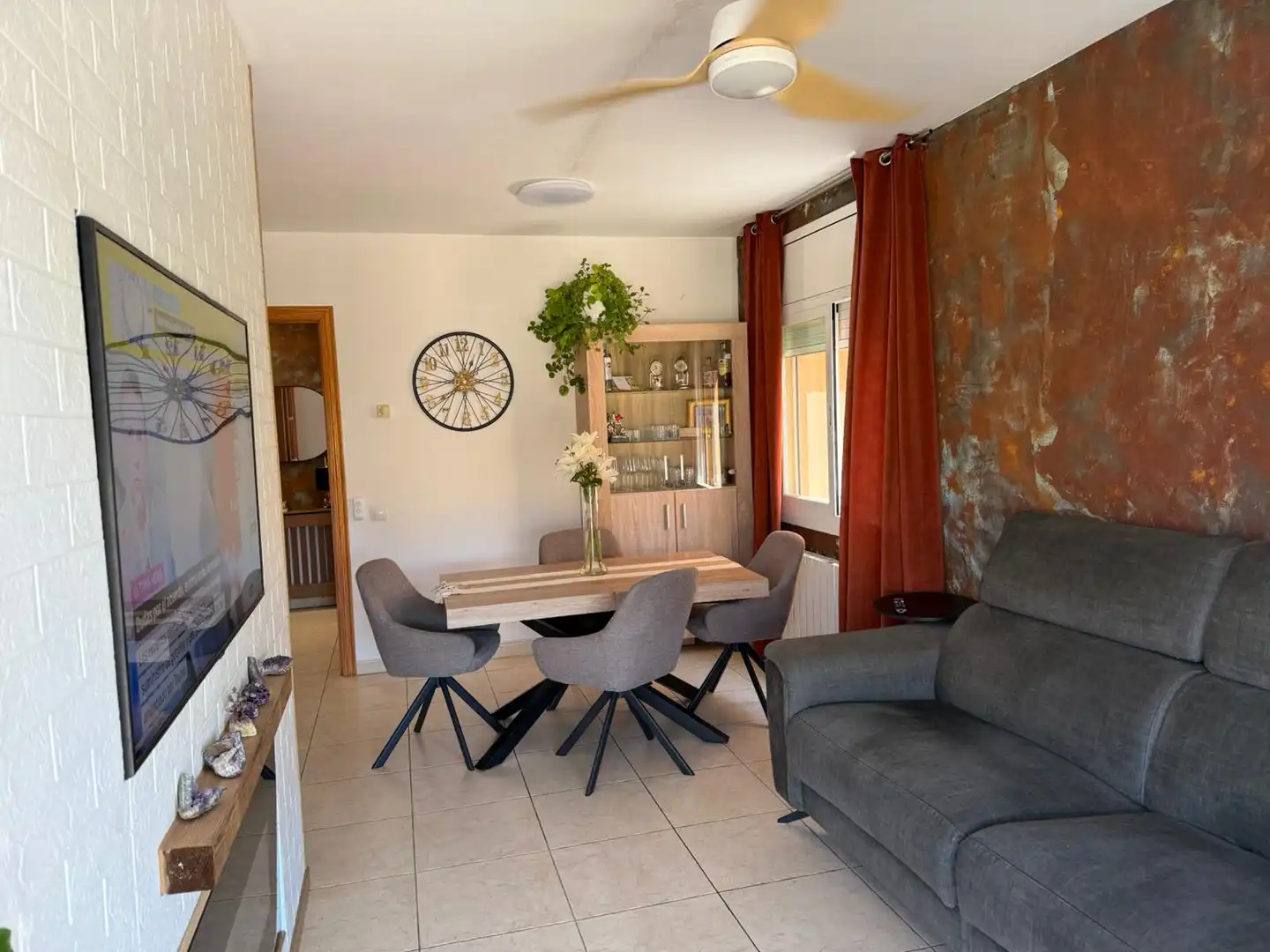 Esszimmer von Wohnung zum Verkauf in Les Franqueses del Vallès mit Klimaanlage, Heizung und Balkon