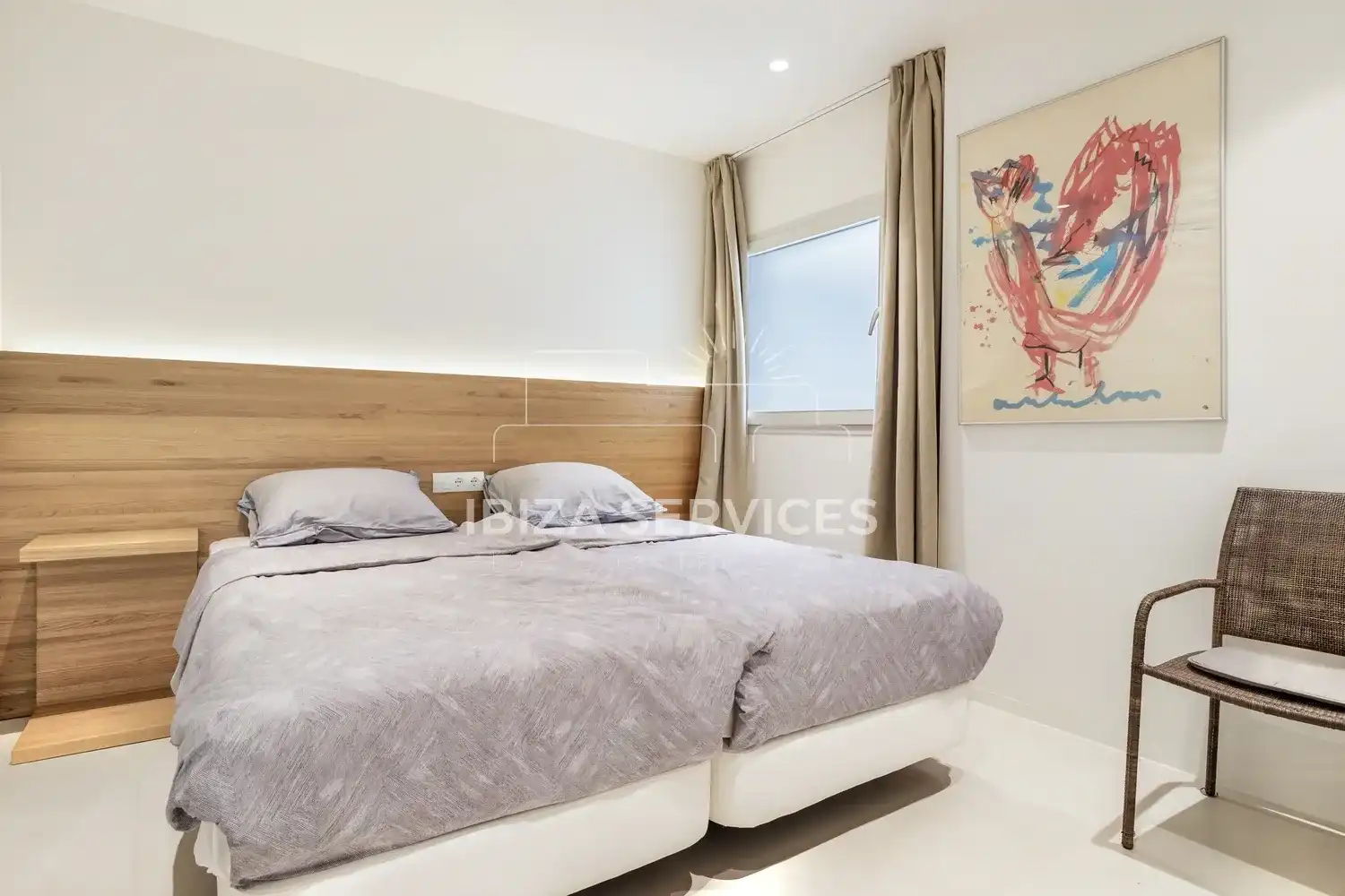 Bedroom of Flat for rent in Eivissa  with Air Conditioner and Swimming Pool
