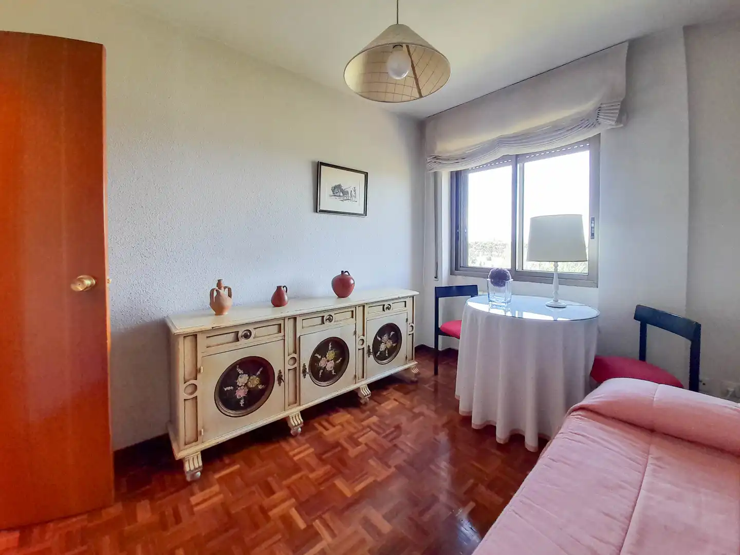 Bedroom of Flat for rent in Madrid  with Heating, Parquet flooring and Terrace