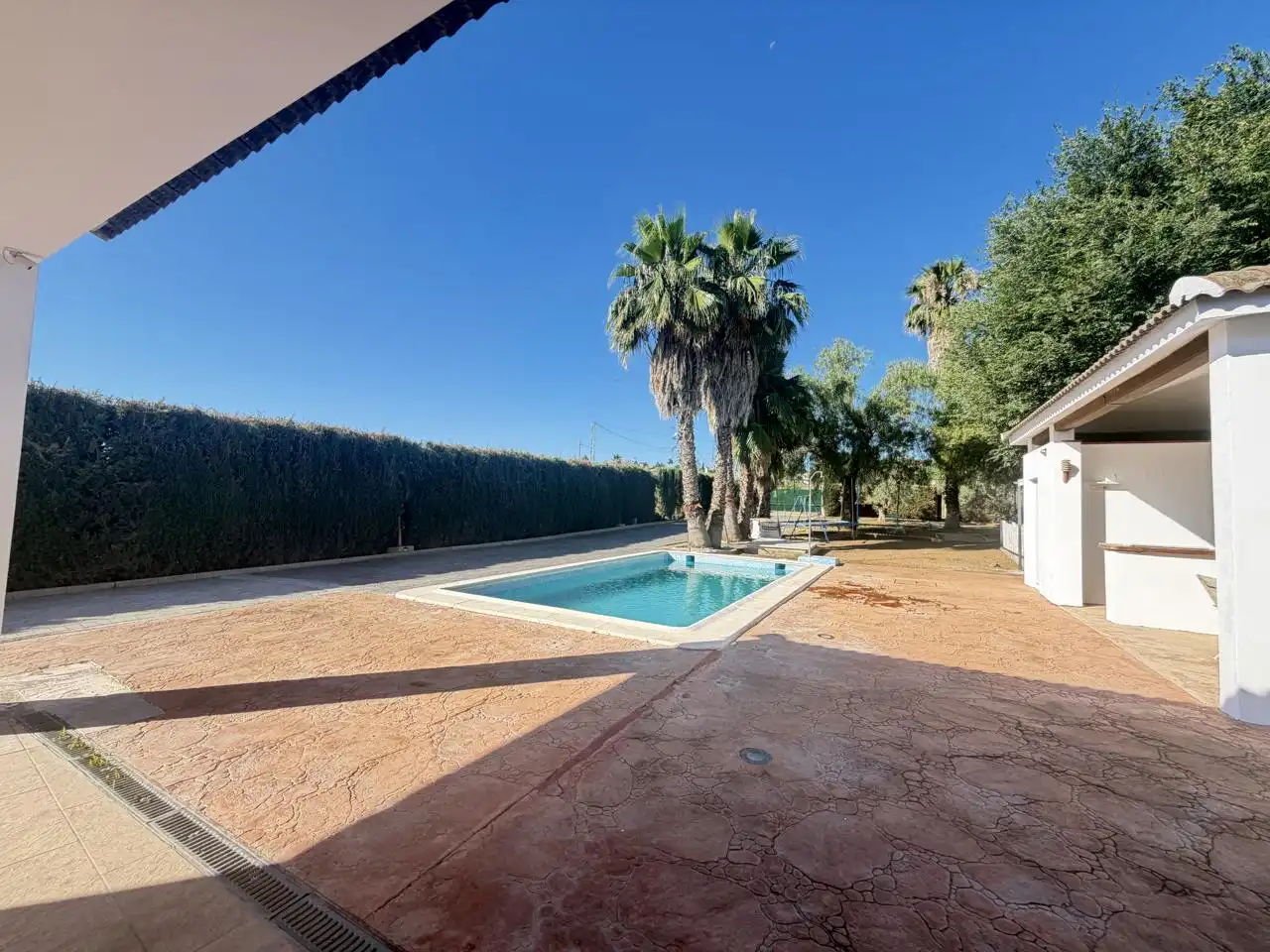 Swimming pool of Houses for sale in Almendralejo