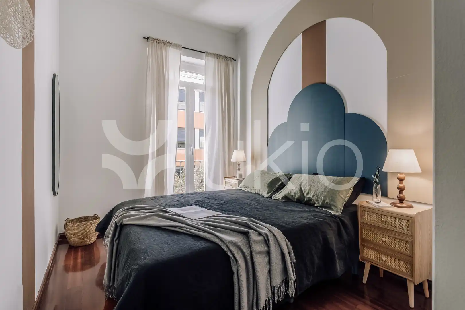Habitación de Apartamento de alquiler en Madrid con Aire acondicionado, Calefacción y Amueblado