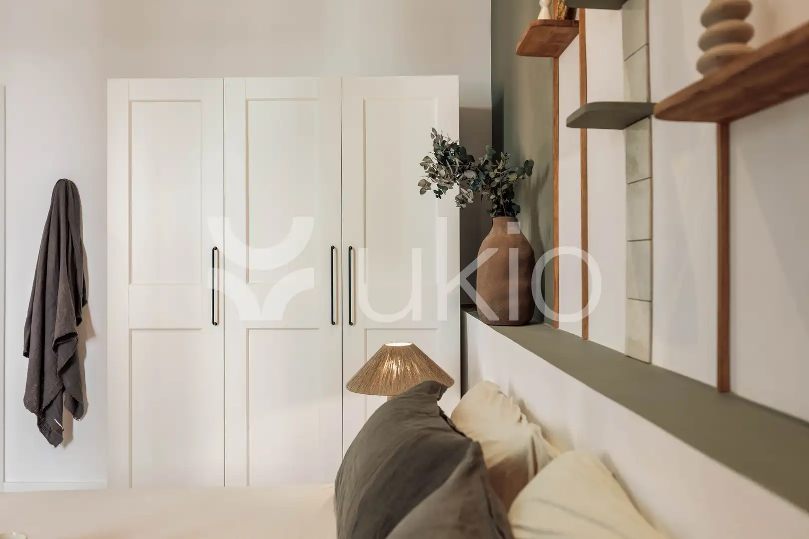 Schlafzimmer von Wohnungen zur Miete in Barcelona mit Klimaanlage, Heizung und Möbliert