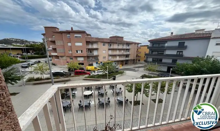 Terrace of Flat for sale in Roses  with Heating, Terrace and Furnished