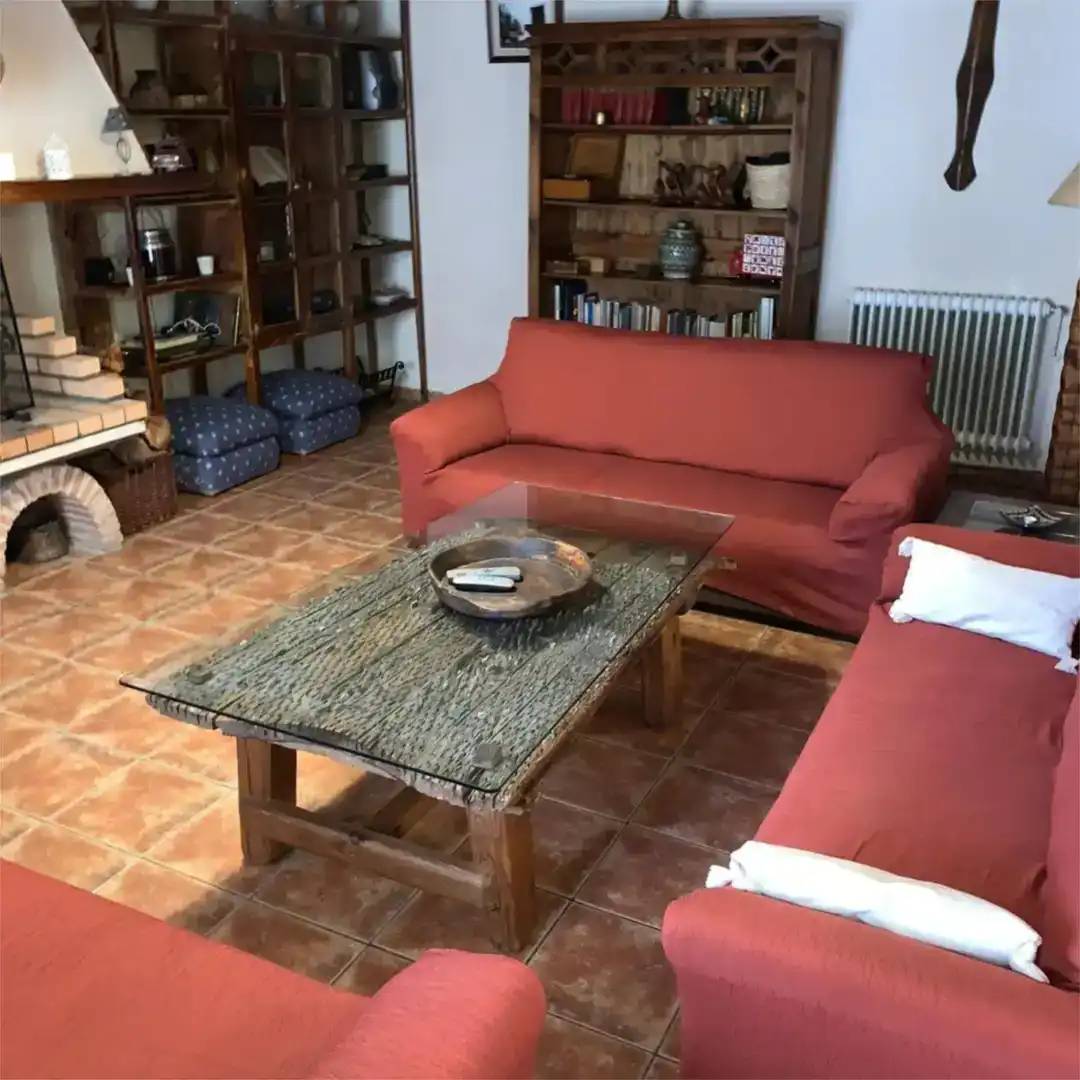 Sala de estar de Casa o chalet en venta en Cuéllar con Piscina y Balcón