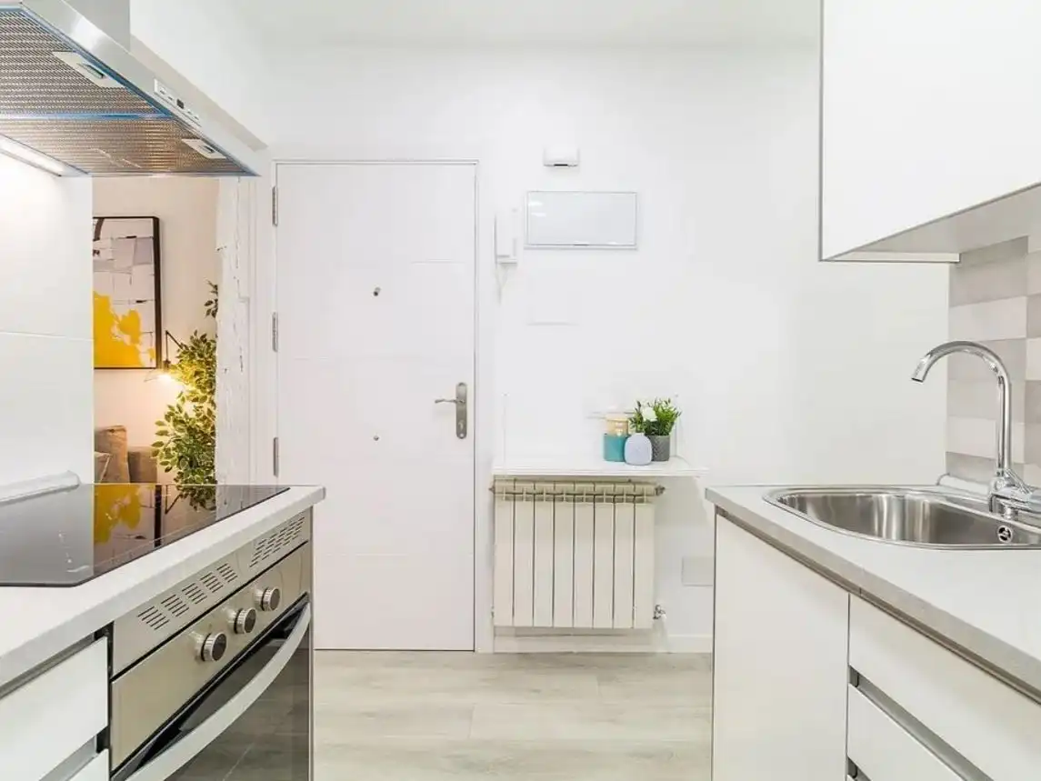 Cuina de Apartament per a compartir en Zamora Capital  amb Aire condicionat i Moblat