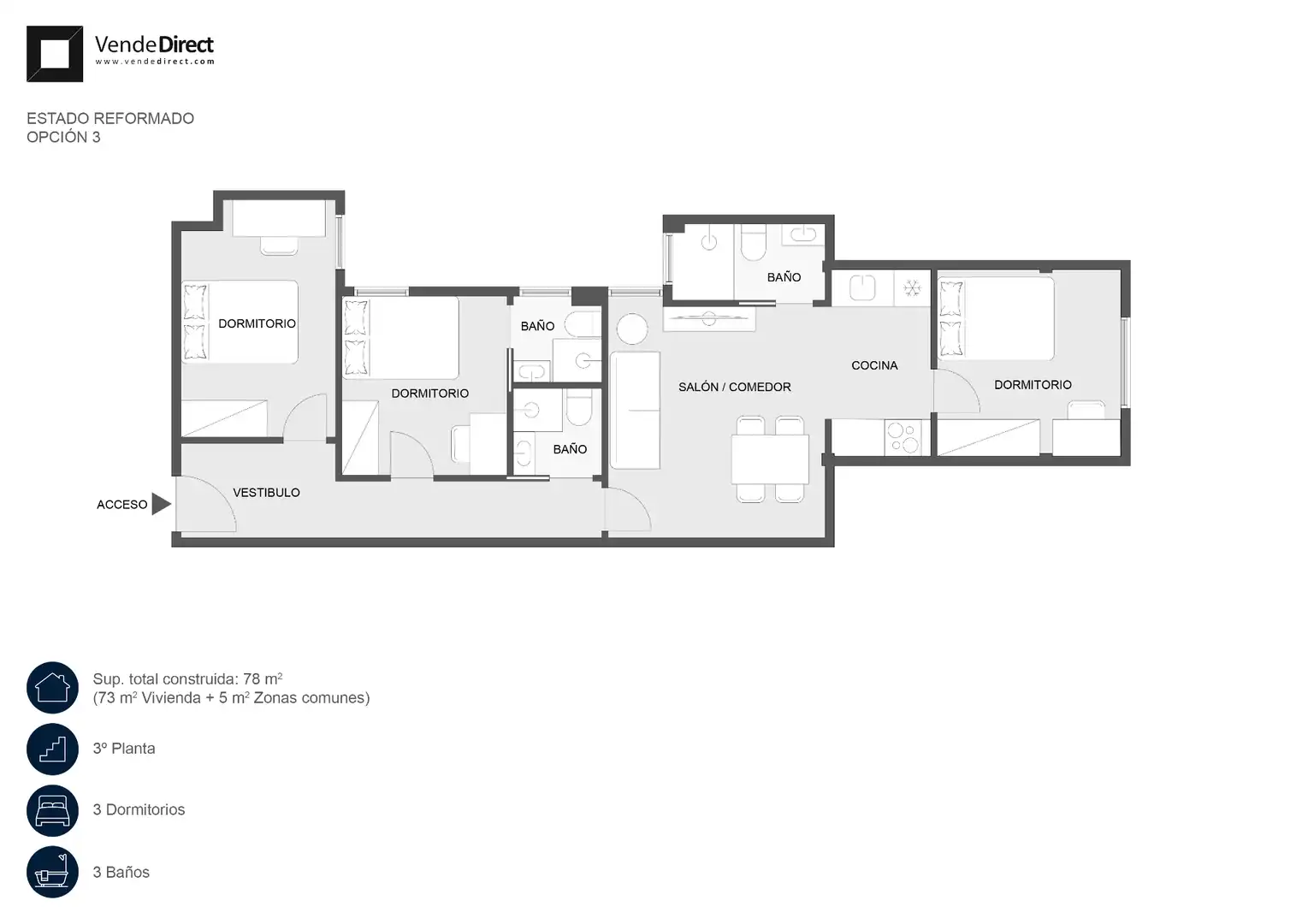Appartamento con terrazza in vendita a Calle de Fernando el Católico, imagen 34