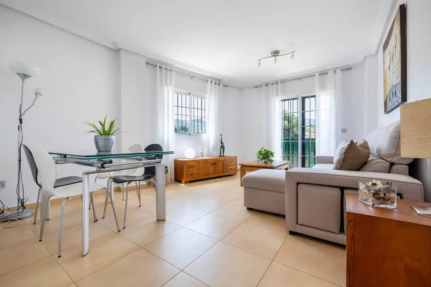 Sala de estar de Piso de alquiler en Murcia con Aire acondicionado, Calefacción y Trastero