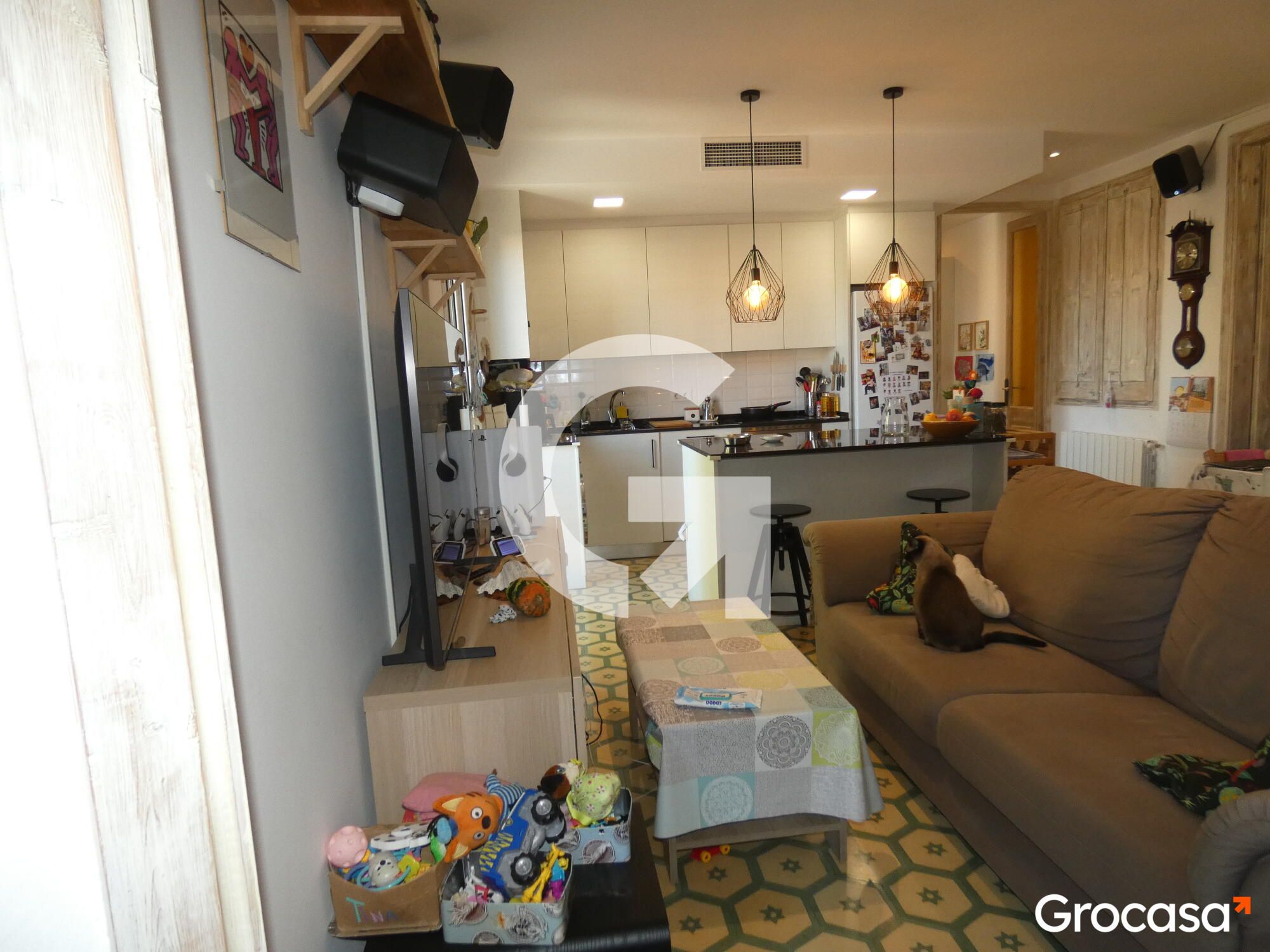 Living room of Flat for sale in El Prat de Llobregat  with Air Conditioner, Heating and Storage room