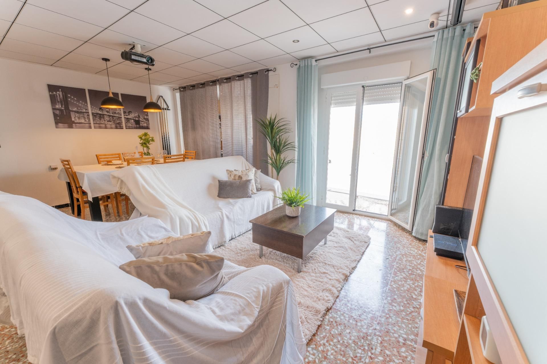 Sala d'estar de Pis en venda en Elche / Elx amb Balcó