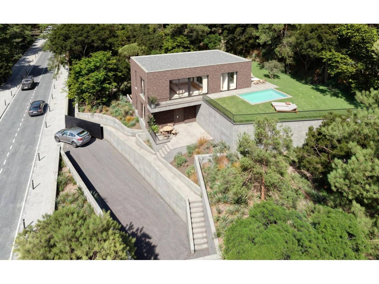 Vista exterior de Casa o xalet en venda en Matadepera amb Aire condicionat, Calefacció i Jardí privat