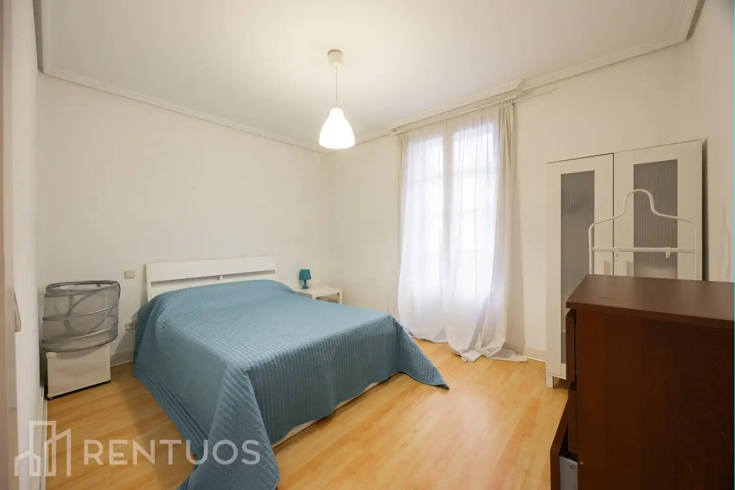 Schlafzimmer von Erdgeschoss zur Miete in Madrid mit Heizung und Möbliert