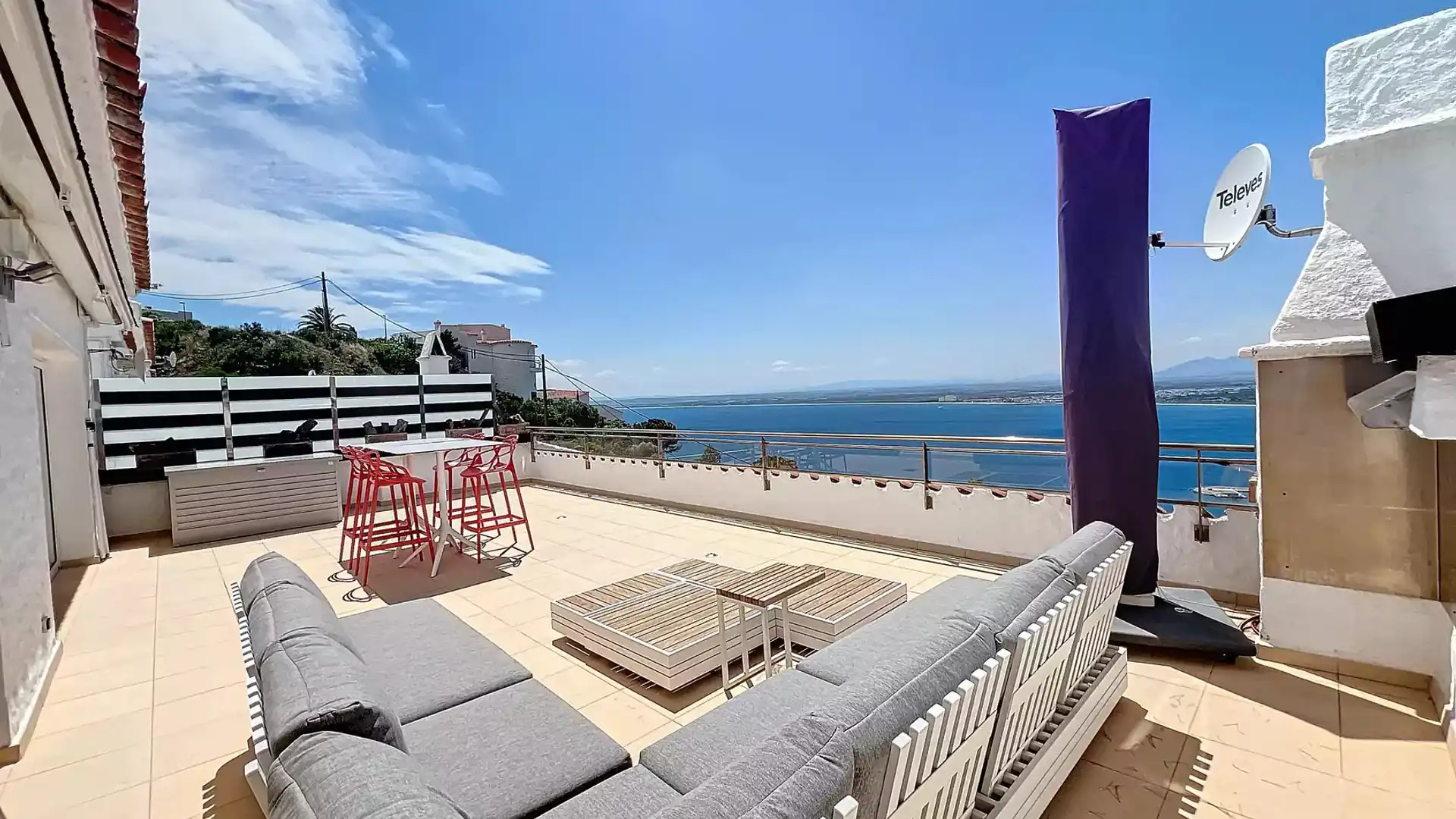 Terrace of Apartments for sale in Roses  with Air Conditioner, Heating and Terrace