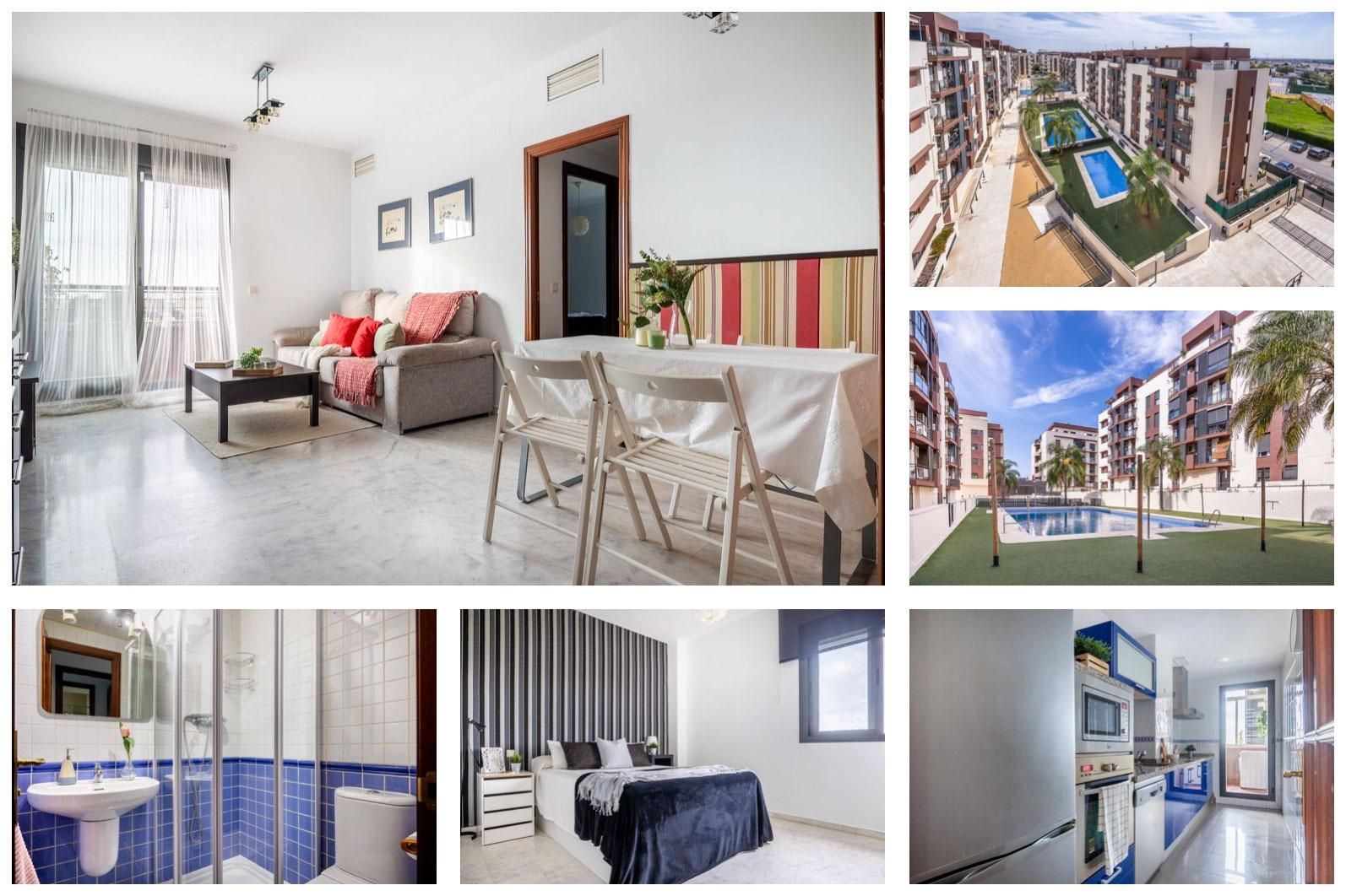 Exterior view of Flat for sale in Mairena del Aljarafe  with Air Conditioner, Private garden and Terrace