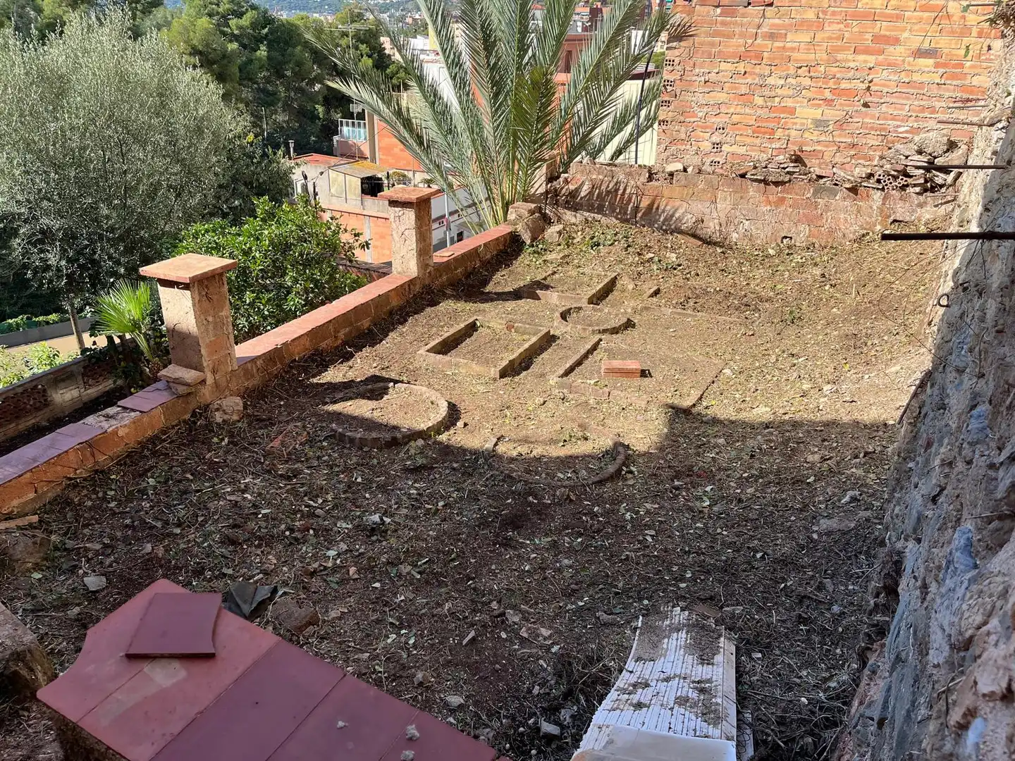 Jardín de Casa adosada en venta en Gràcia