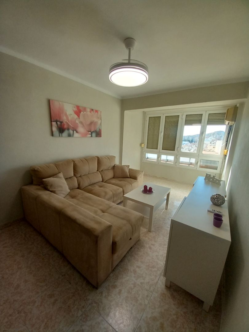 Sala d'estar de Pis de lloguer en Málaga Capital amb Rentadora