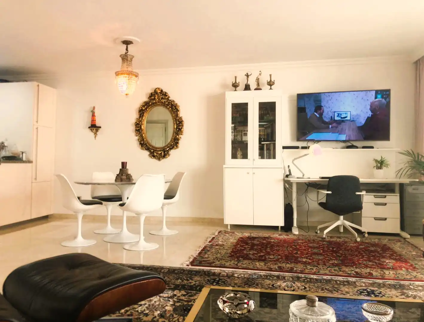 Wohnzimmer von Dachboden zur Miete in Puerto de la Cruz mit Klimaanlage, Privatgarten und Terrasse