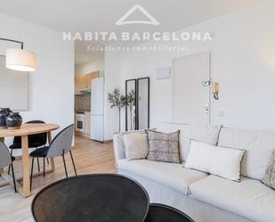 Sala d'estar de Pis de lloguer en  Barcelona Capital amb Aire condicionat, Calefacció i Parquet
