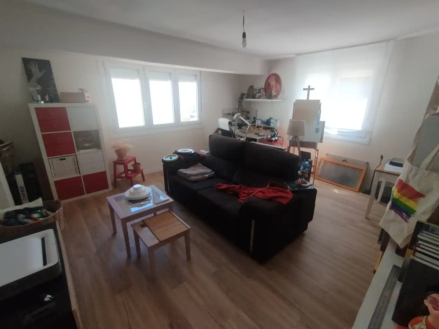 Living room of Flat for sale in Viveiro  with Furnished