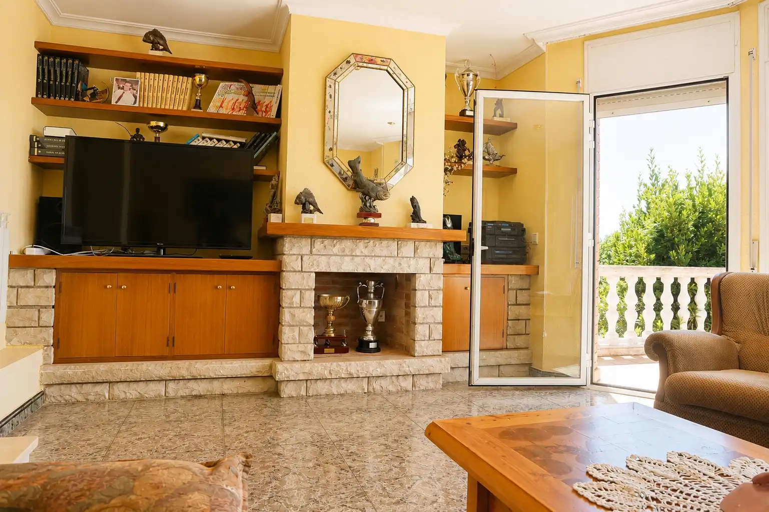 Living room of Houses for sale in Pineda de Mar  with Heating, Private garden and Terrace