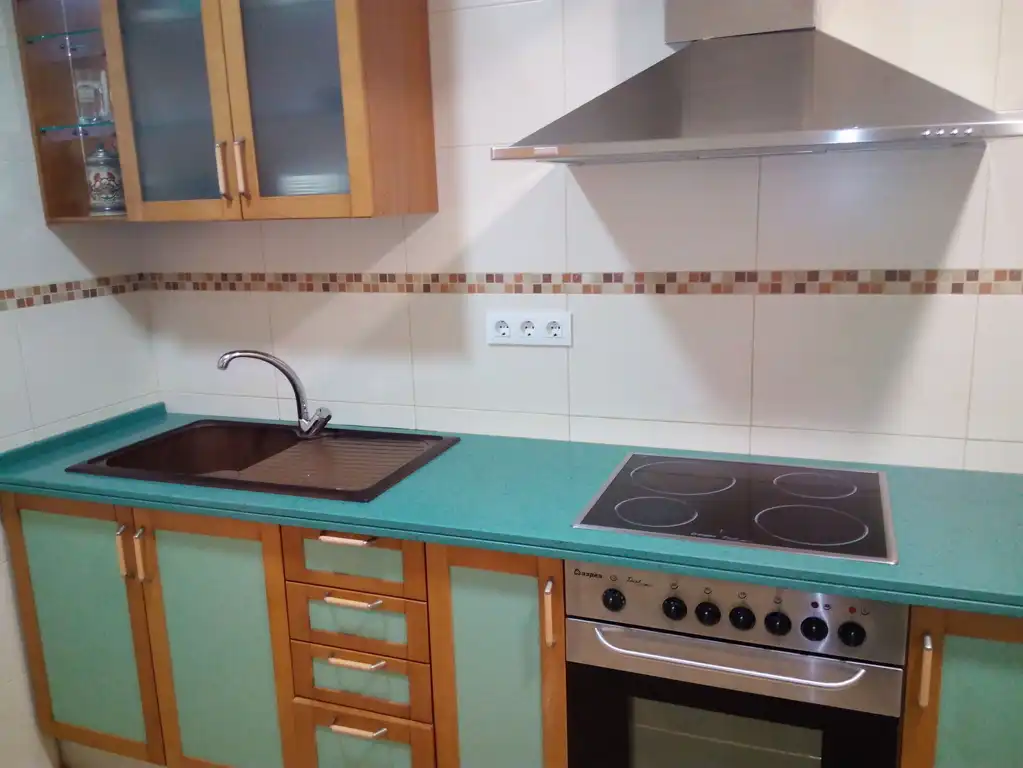 Kitchen of Flat for sale in Santiago de Compostela   with Heating, Storage room and Furnished