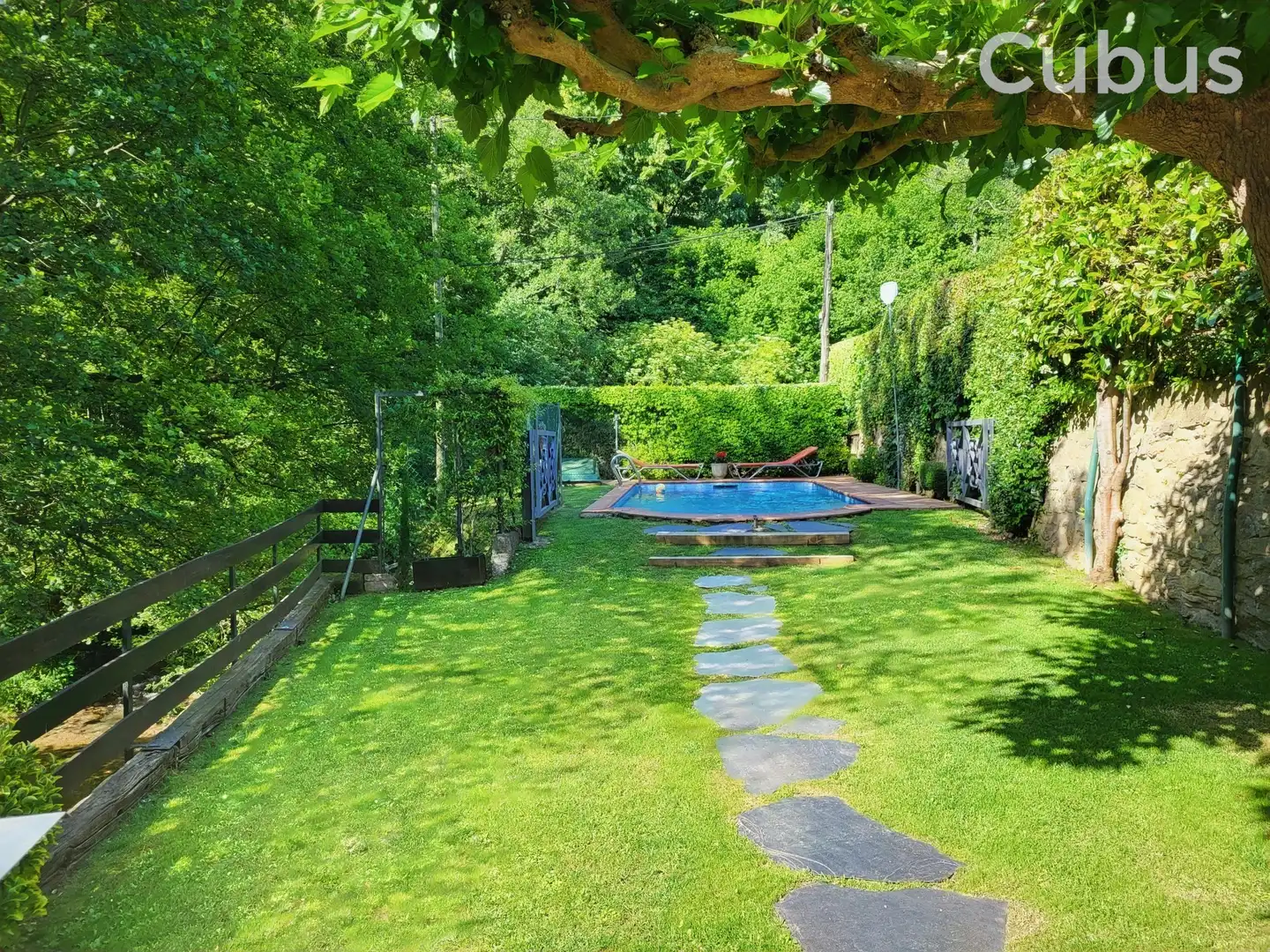 Piscina de Finca rústica en venta en Sant Feliu de Pallerols con Calefacción, Terraza y Trastero
