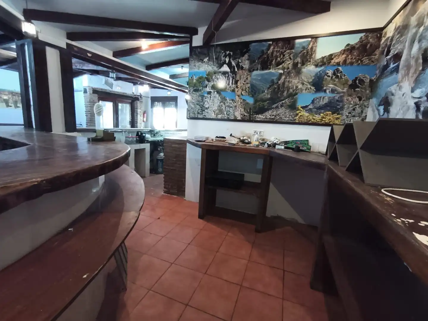 Cocina de Local de alquiler en Canillas de Aceituno con Aire acondicionado y Amueblado