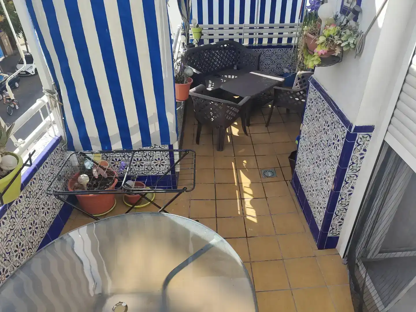 Terrasse von Wohnung zur Miete in Cenes de la Vega mit Klimaanlage und Balkon