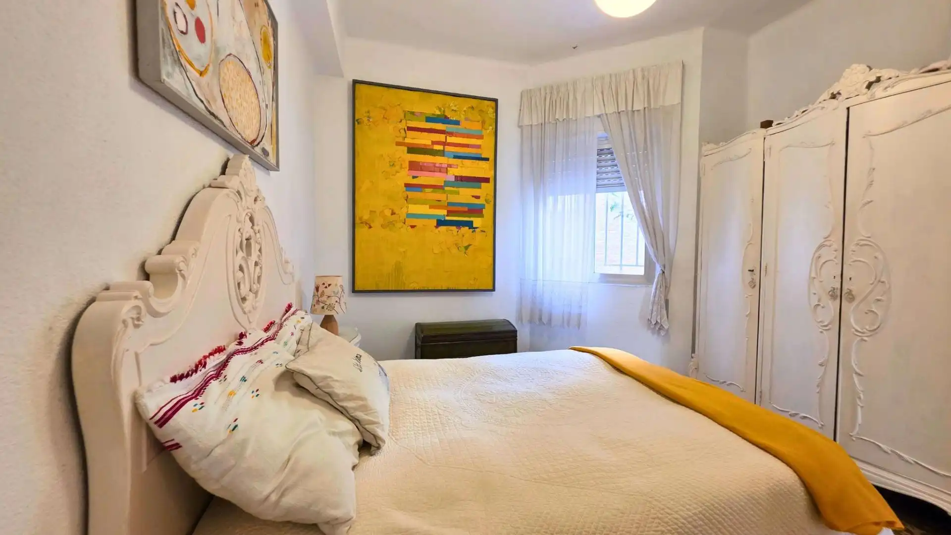 Bedroom of Flat for sale in Almería  with Air Conditioner, Private garden and Balcony