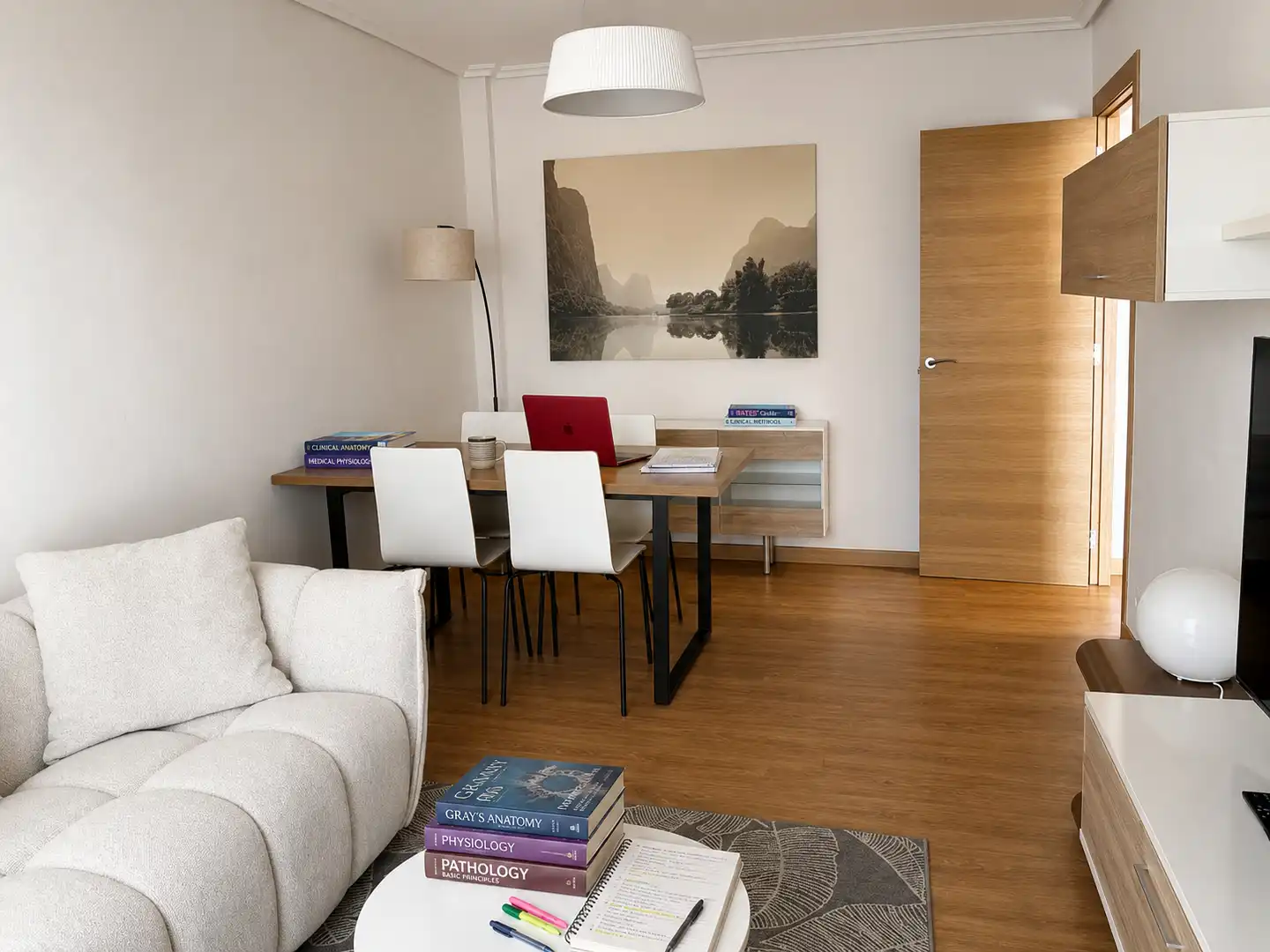 Living room of Flat for rent in Santander  with Heating, Terrace and Furnished