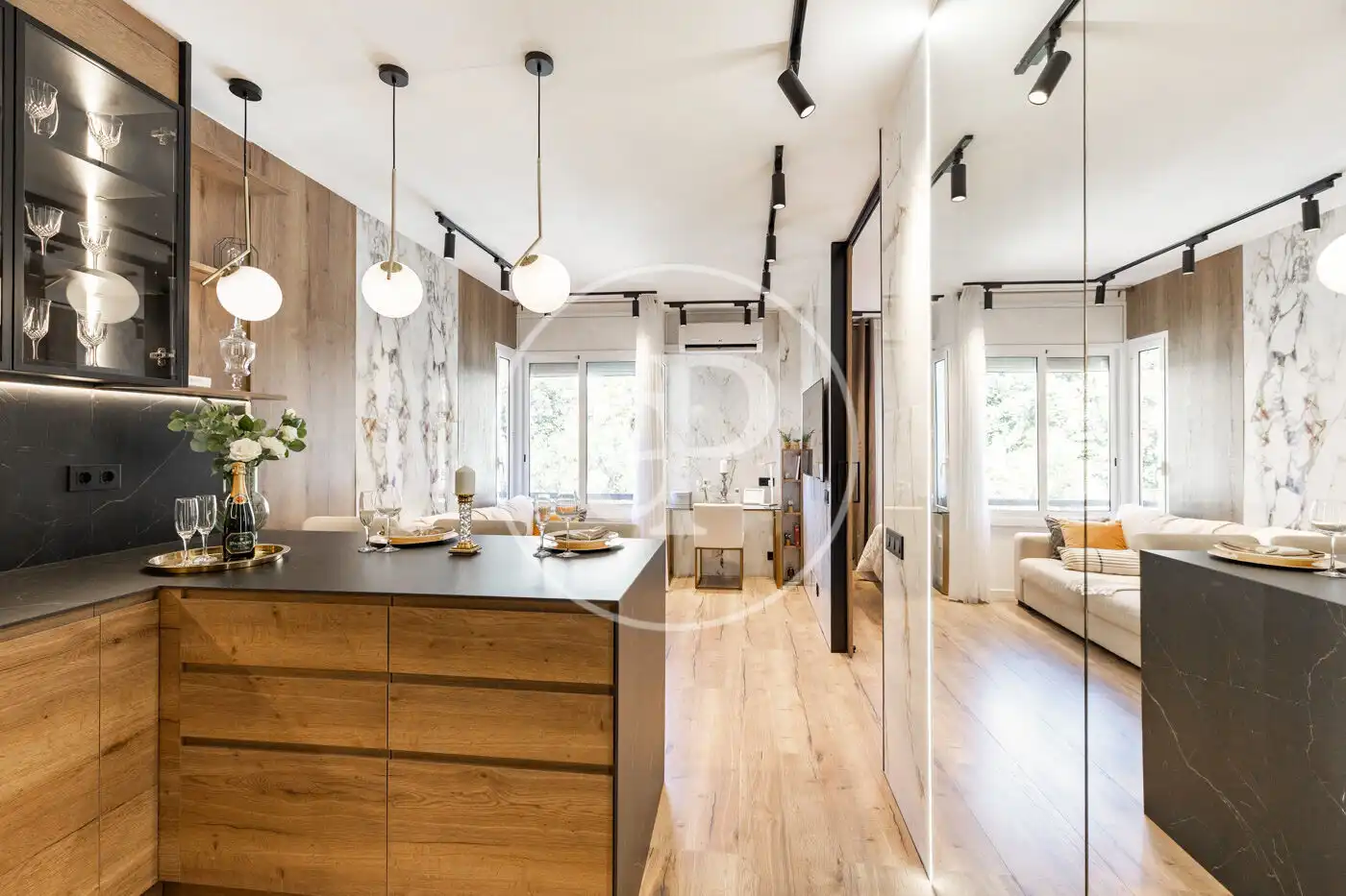 Cocina de Piso en venta en Barcelona con Aire acondicionado, Calefacción y Amueblado