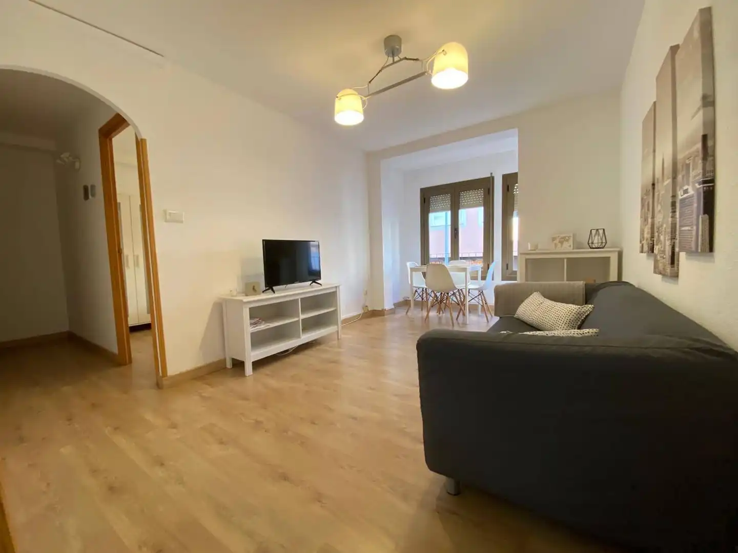Wohnzimmer von Wohnungen zur Miete in  Palma de Mallorca mit Parkett