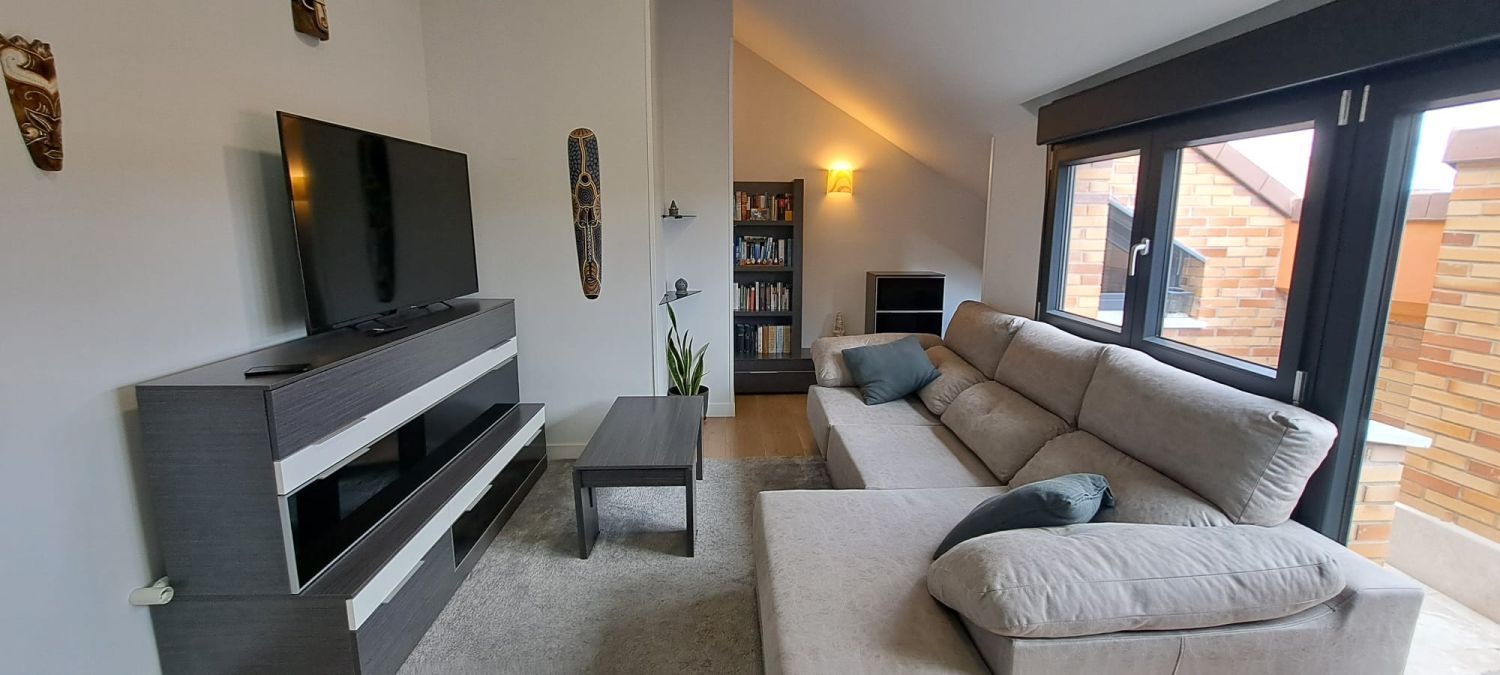 Sala de estar de Ático de alquiler en Brunete con Aire acondicionado, Terraza y Trastero
