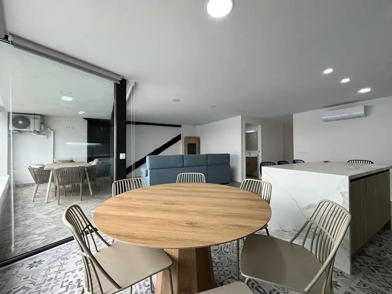 Comedor de Apartamento en venta en Alicante / Alacant con Aire acondicionado, Terraza y Amueblado